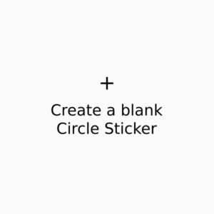 Cree e imprima su diseño de pegatina circular en línea