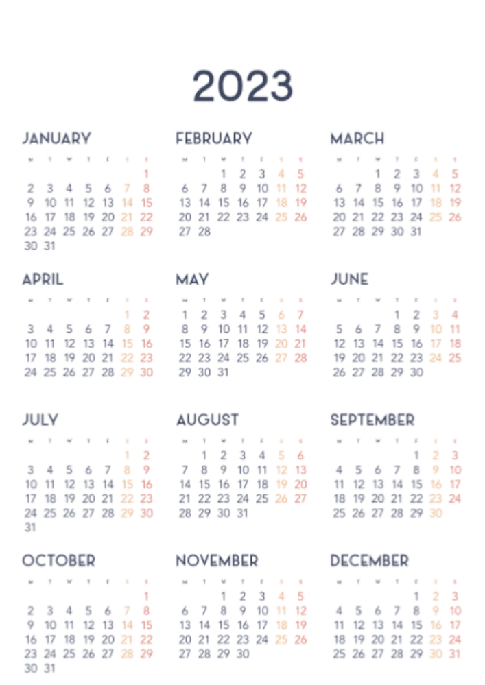 Cats, Four Seasons, Winter, Spring, Summer, Autumn A3 Vertical 2022 Wall Calendar #14