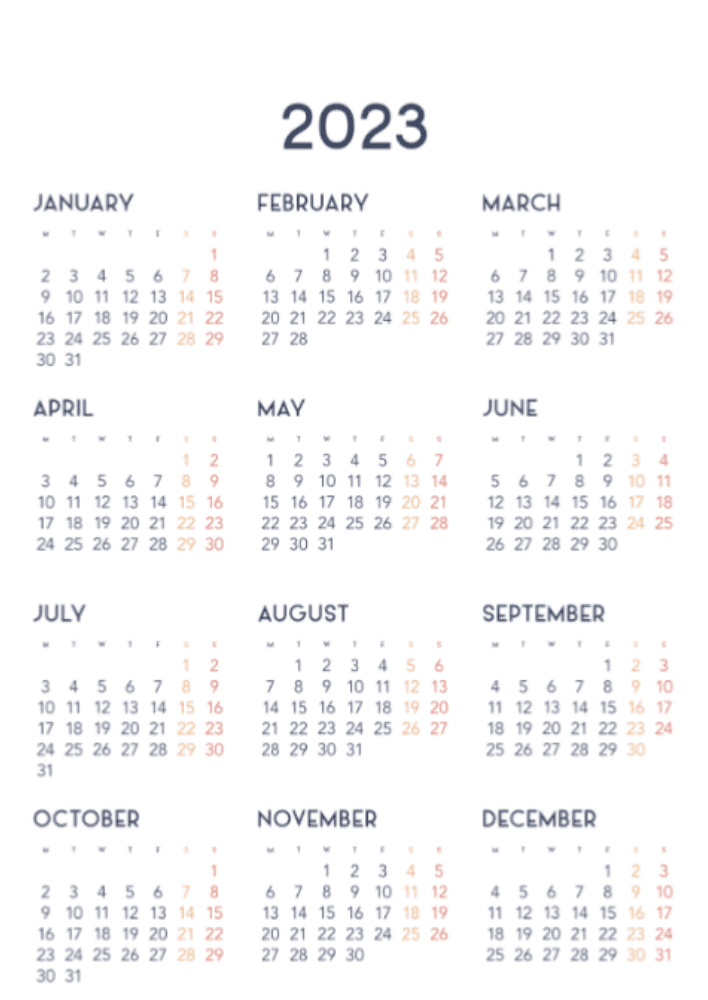Four Seasons, Winter, Spring, Summer, Autumn A3 Vertical  2022 Wall Calendar #14