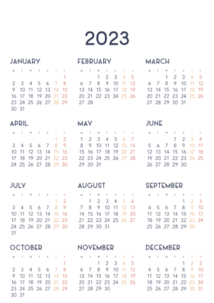 Tigers, Four Seasons, Winter, Spring, Summer, Autumn A3 Vertical 2022 Wall Calendar #14