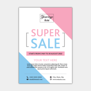 Supes Sale, Two Triangles, Rose, Black, Blue, White Poster