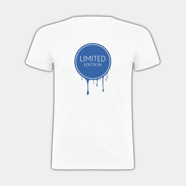 Limited Edition, Dripping Circle, blå og hvid, T-shirt til børn #1