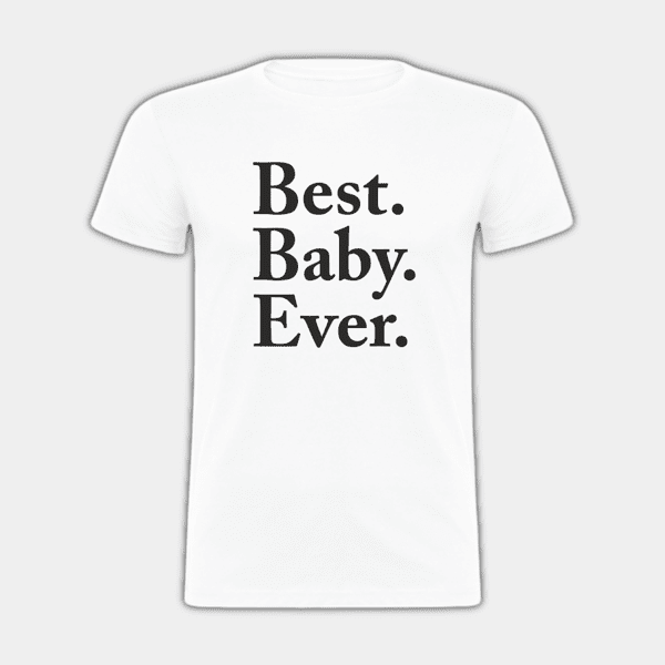 O melhor bebé de sempre, preto e branco, T-shirt para criança #1