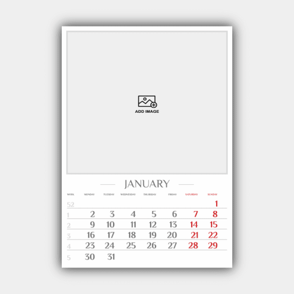 Cree e imprima en línea su diseño de calendario de pared vertical 2023 (plantilla nº 2) #2