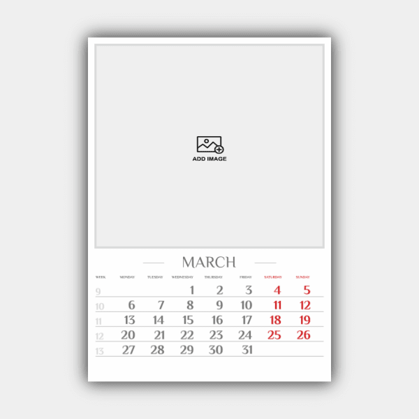 Cree e imprima en línea su diseño de calendario de pared vertical 2023 (plantilla nº 2) #4