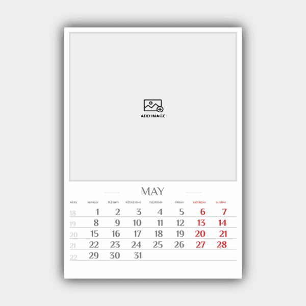 Cree e imprima en línea su diseño de calendario de pared vertical 2023 (plantilla nº 2) #6