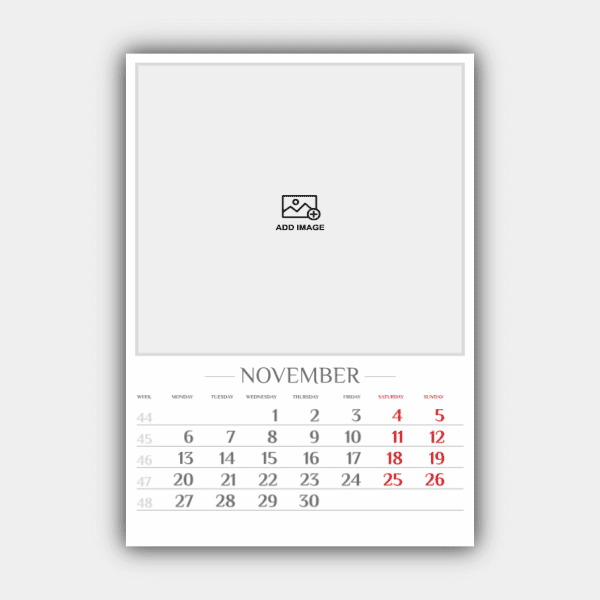 Cree e imprima en línea su diseño de calendario de pared vertical 2023 (plantilla nº 2) #12