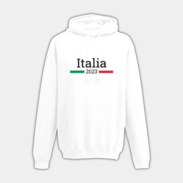 Italia 2023, Flag of Italy, Green, White, Red, Black, Children’s Hoodie #1