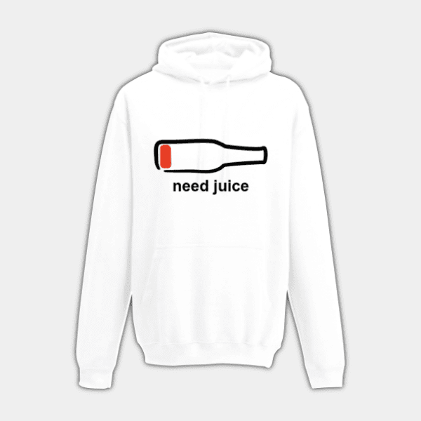 Need Juice, Black and Orange, Children’s Hoodie #1