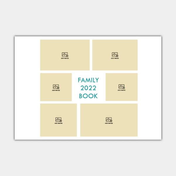 Family Book, Multicolored Shapes, Horizontal A4 Photo Book #1
