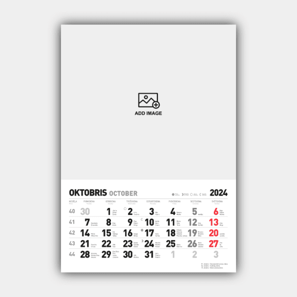Создать и распечатать вертикальный дизайн латвийского настенного календаря на 2024 год онлайн (шаблон №4) #10