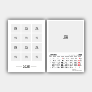 Vertical 2025 Wall Calendar (Template #2)