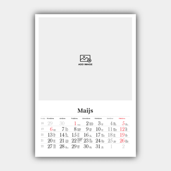 Создать и распечатать вертикальный дизайн латвийского настенного календаря на 2024 год онлайн (шаблон №2) #6